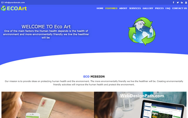 Ellipse Website Template