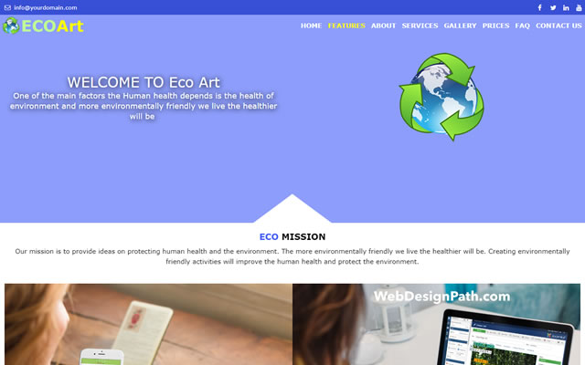 Triangle Website Template