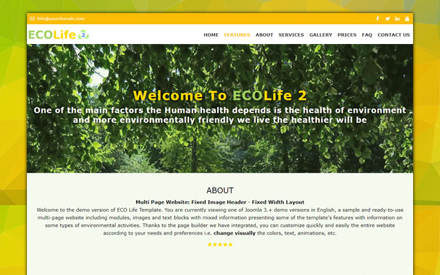 Eco life 2 fixed layout