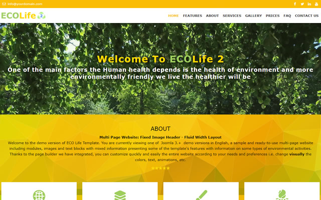 Joomla Template - Eco Life 2