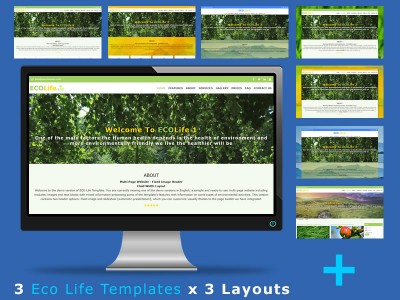 Joomla 4 & 3 Template Pack - Eco Life